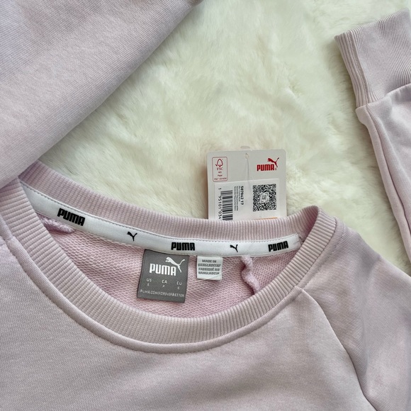 New with tag PUMA #1 Crew Neck logo sweatshirt lavender fog with white logo SZ S - Picture 4 of 4